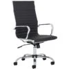 Chase Black Bonded Leather High Back Office Chair