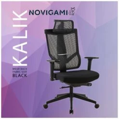 Novigami Kalik Black Mesh Back Office Chair -Enjoy Sales Store 110042