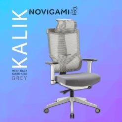 Novigami Kalik Grey Mesh Back Office Chair -Enjoy Sales Store 110044