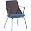 Pledge Cicero Black Stacking Visitor Chair