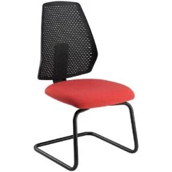 Summit Mono Black Back Visitor Chair