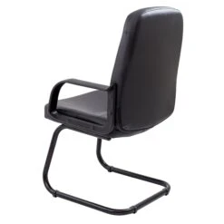 Canasta Leather Look Visitor Chair -Enjoy Sales Store 116078