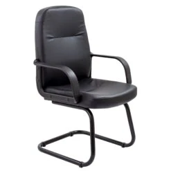 Canasta Leather Look Visitor Chair