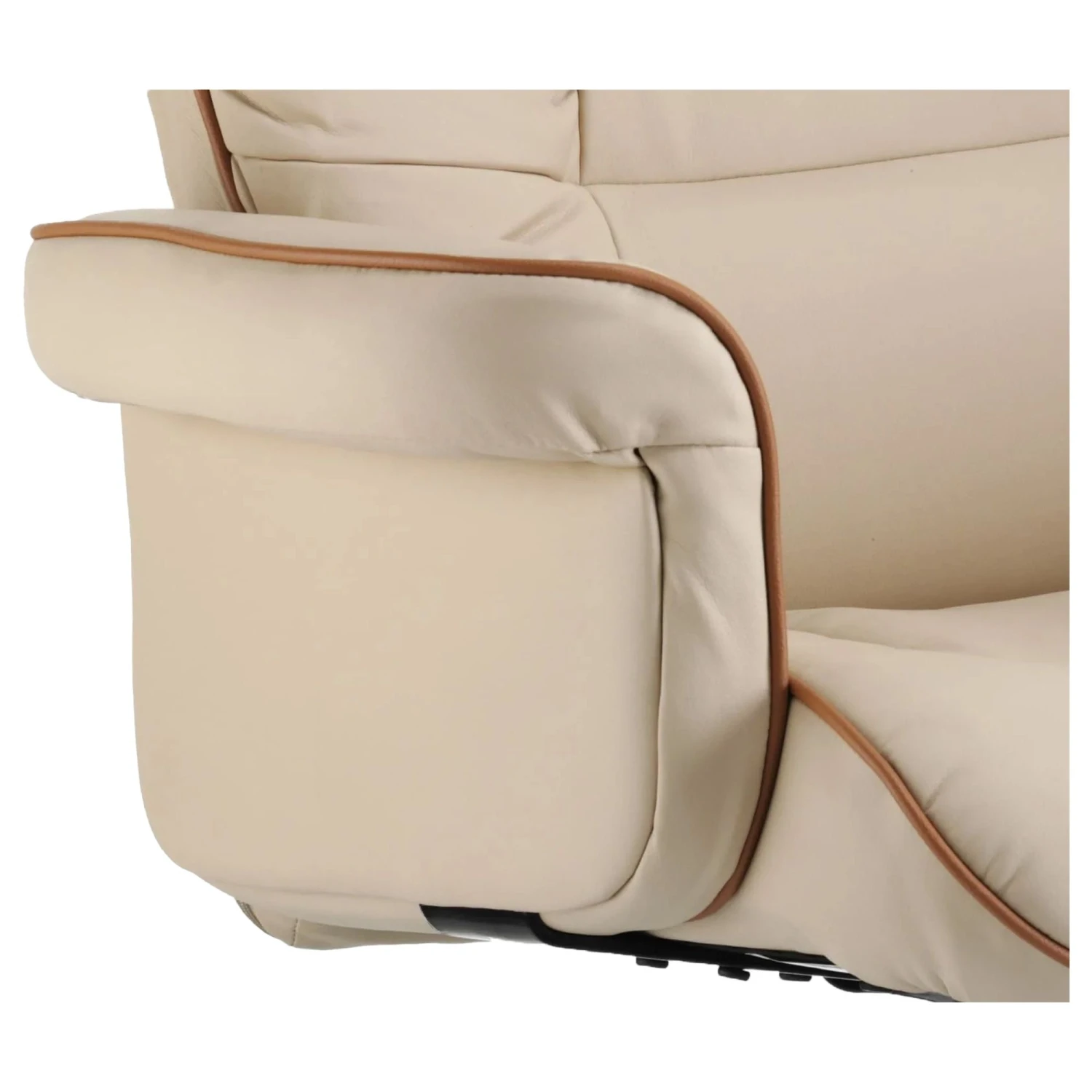 Windsor Cream Enviro Leather Faced Manager Armchair 2 Windsor Cream Enviro Leather Faced Manager Armchair - Image 2